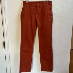 - Bonobos rust slim straight chino pants